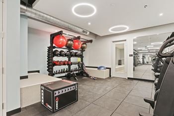 24- Hour fitness center and yoga room